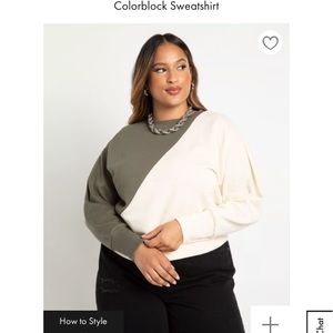 Plus size sweatshirt top from ELOQUII